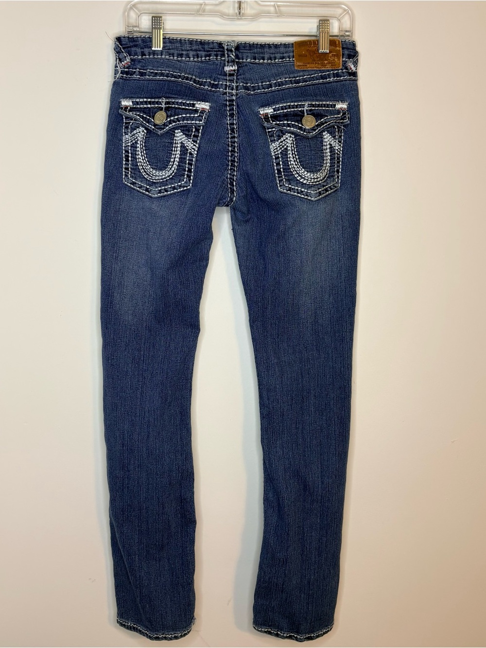 True Religion Medium Wash Straight Leg Jeans Size 29 Low Rise
